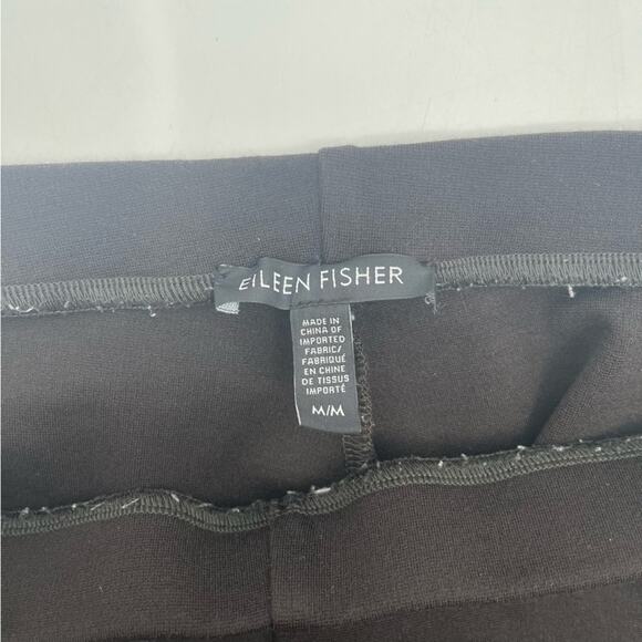EILEEN FISHER Pants Black Stretch Pullon Pants Spandex Washable Size Medium - Picture 4 of 11